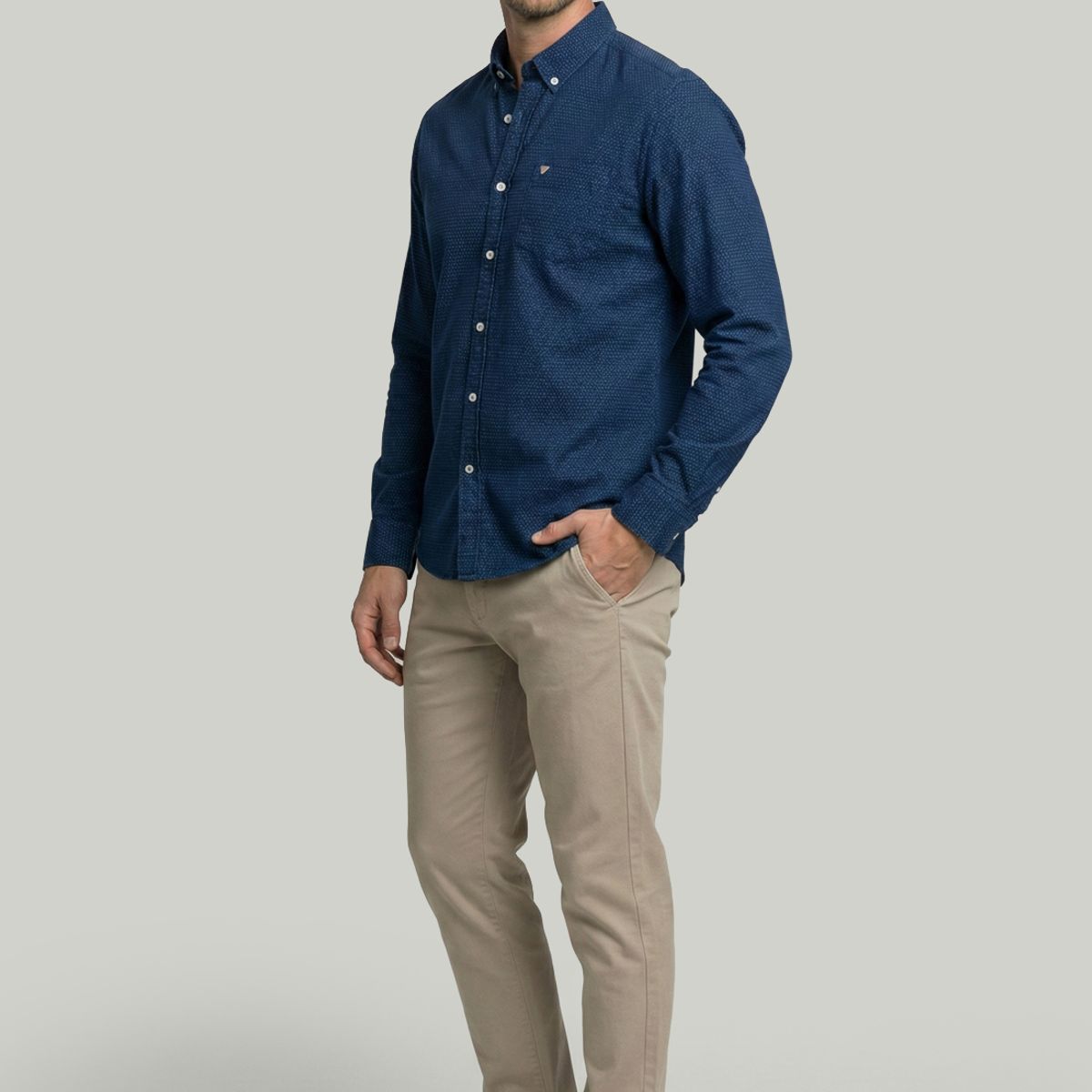 NEW MAN - Camisa Hamburg Navy New Man