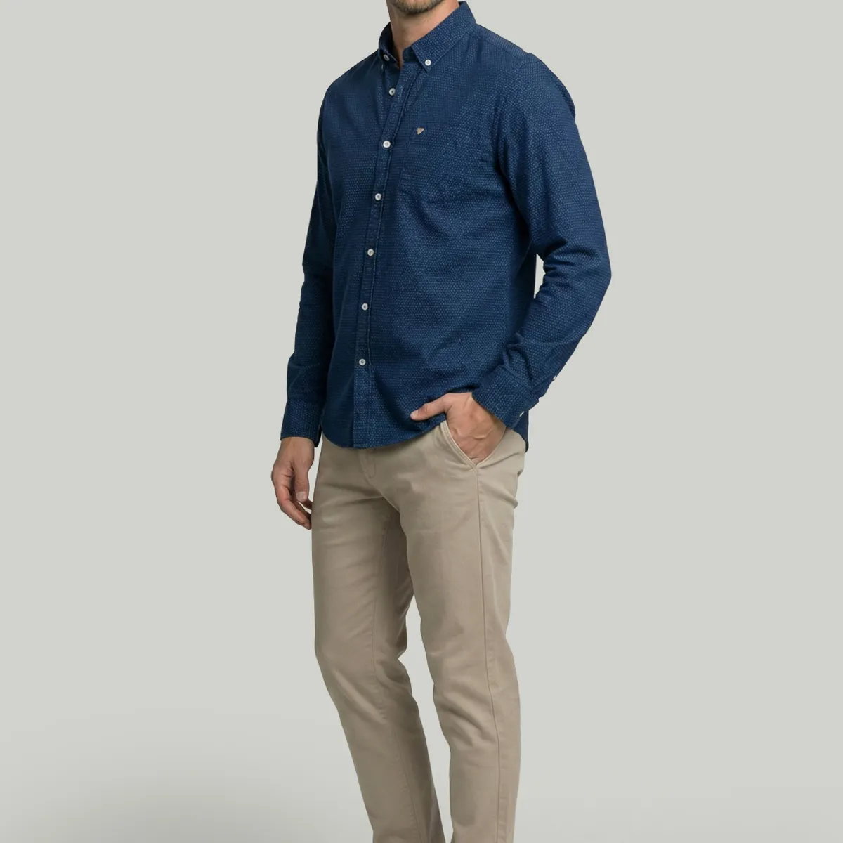 NEW MAN - Camisa Hamburg Navy New Man