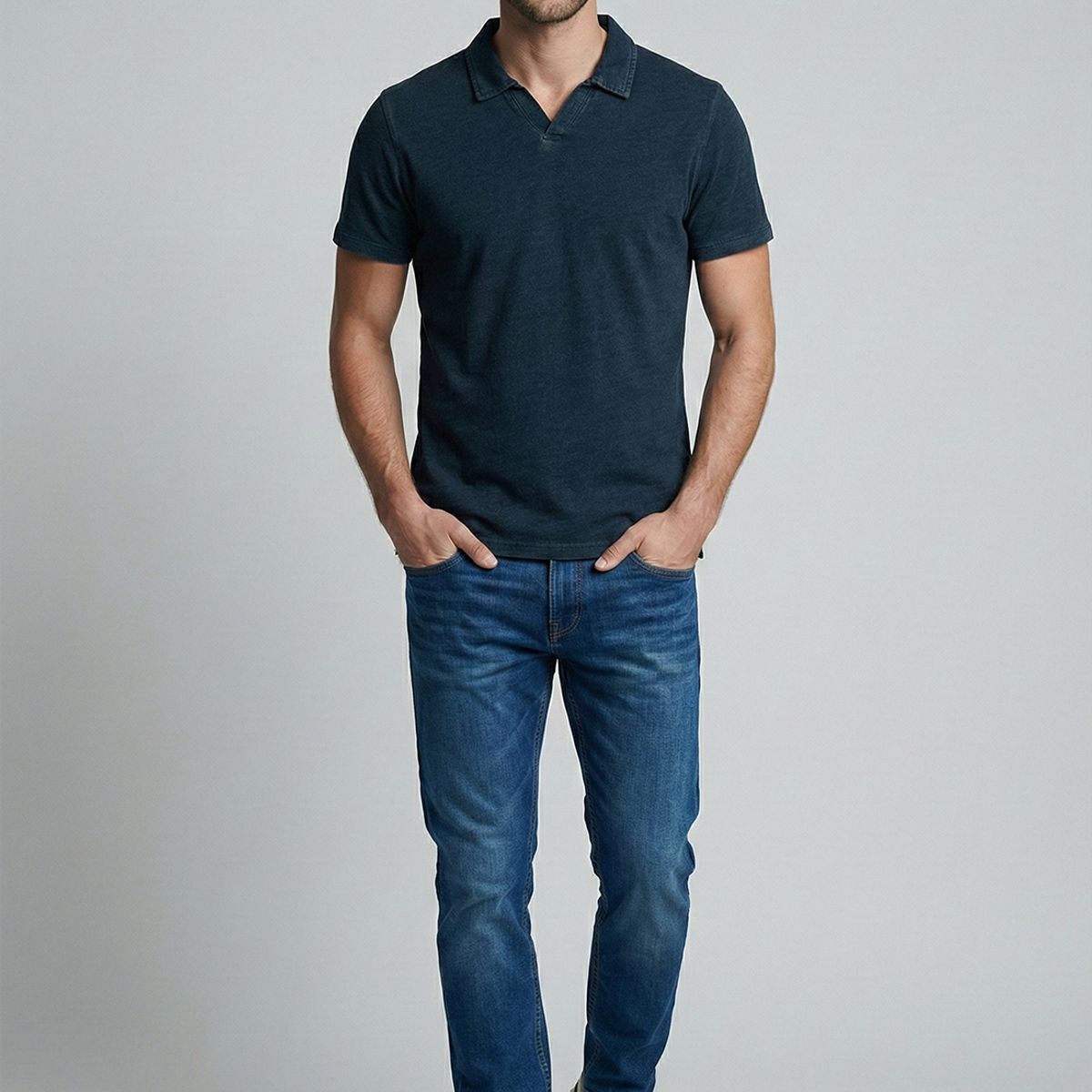 FEROUCH - Polera Berkley Indigo Ferouch