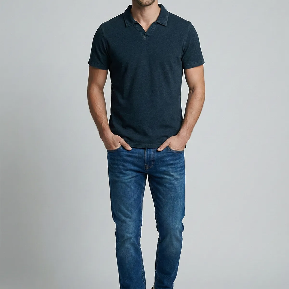 FEROUCH - Polera Berkley Indigo Ferouch
