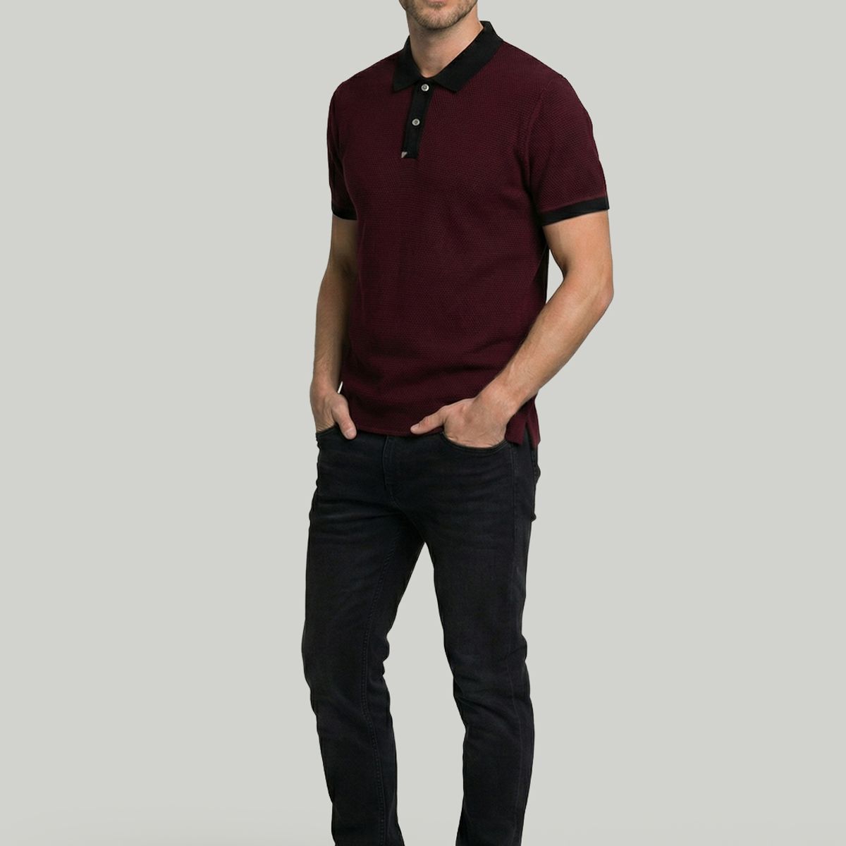NEW MAN - Polo Merida Black New Man