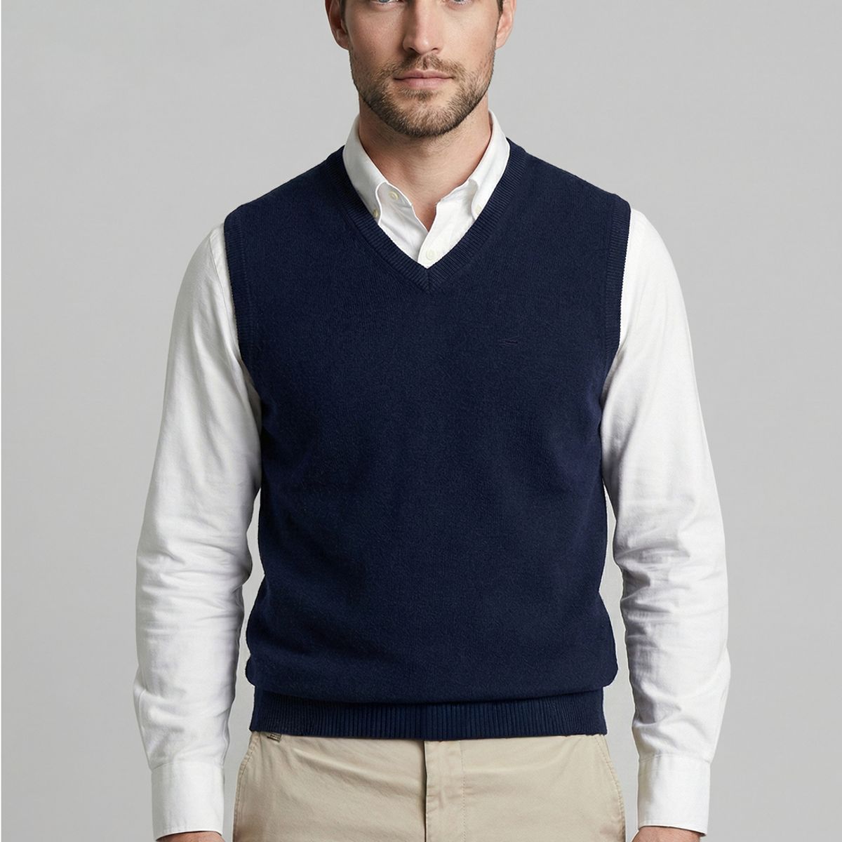 FEROUCH - V-Neck Vest Alaska Navy Ferouch