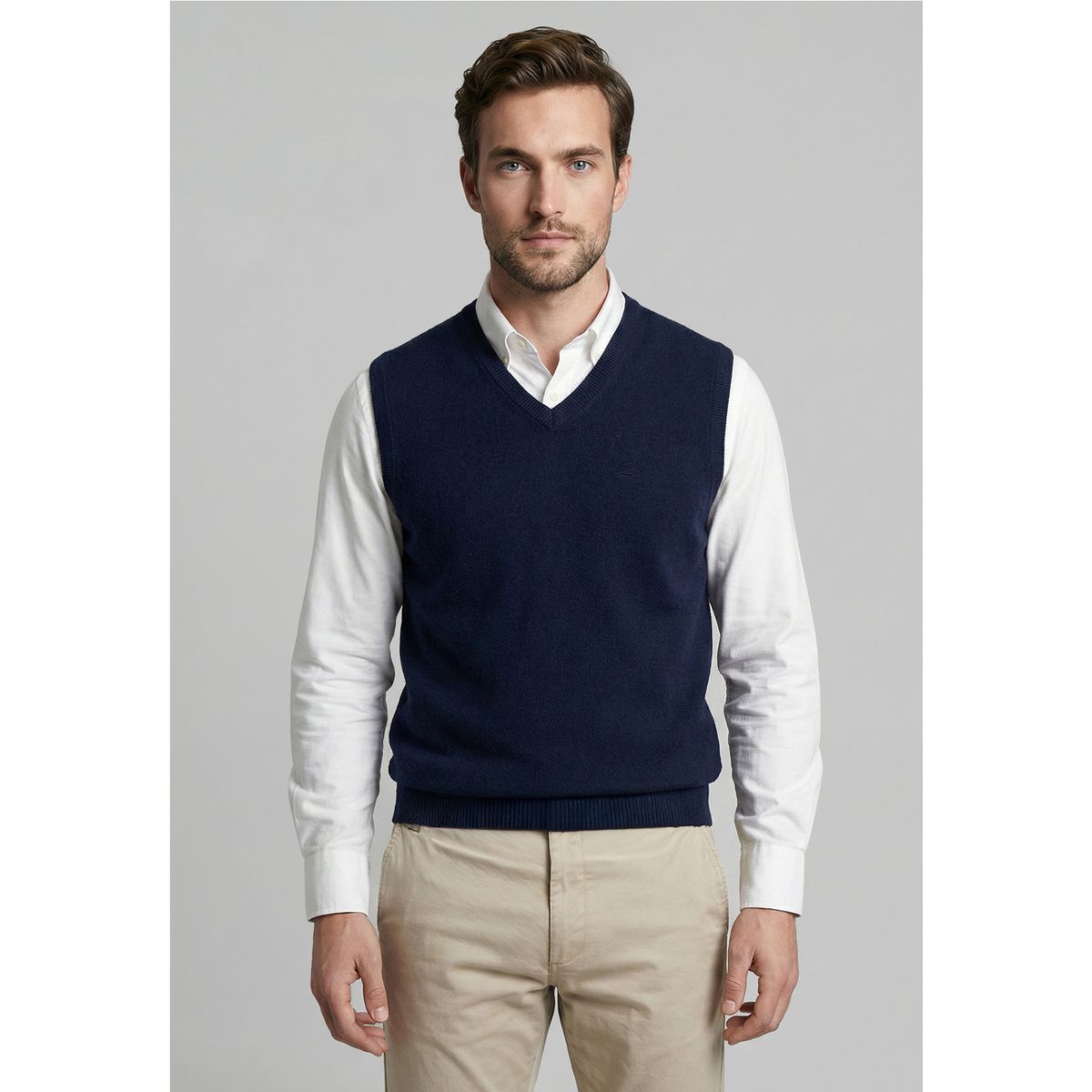 FEROUCH - V-Neck Vest Alaska Navy Ferouch