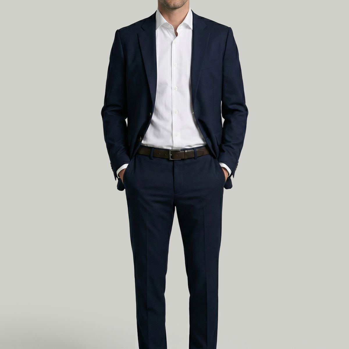 NEW MAN - Pantalón Calamo Navy New Man