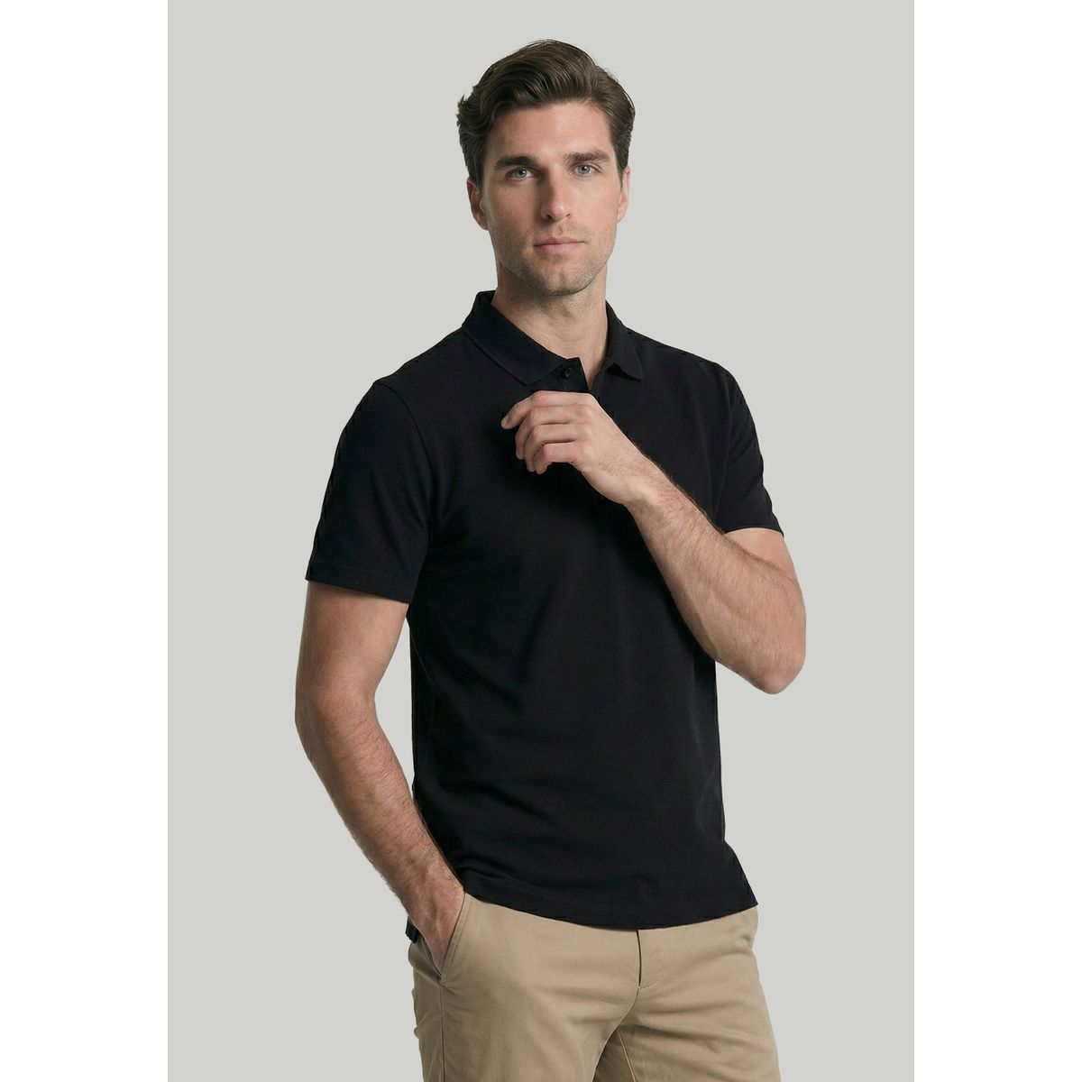 NEW MAN - Polo Cadiz Black New Man