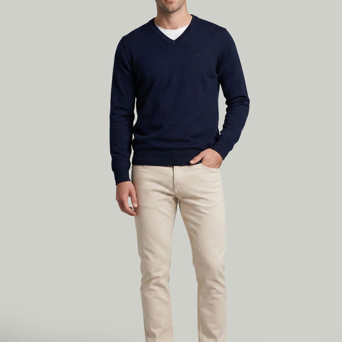 NEW MAN - Jeans Palma Ecru New Man