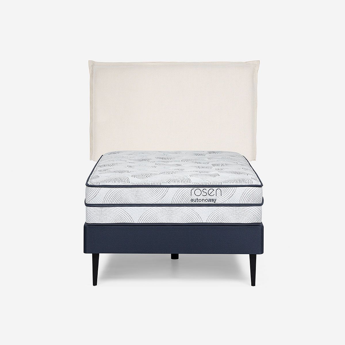 ROSEN - Cama Autonomy Sky 1 Plaza + Respaldo Maura