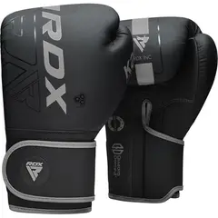 RDX - Guante de Boxeo F6 Negro-Gris 16oz