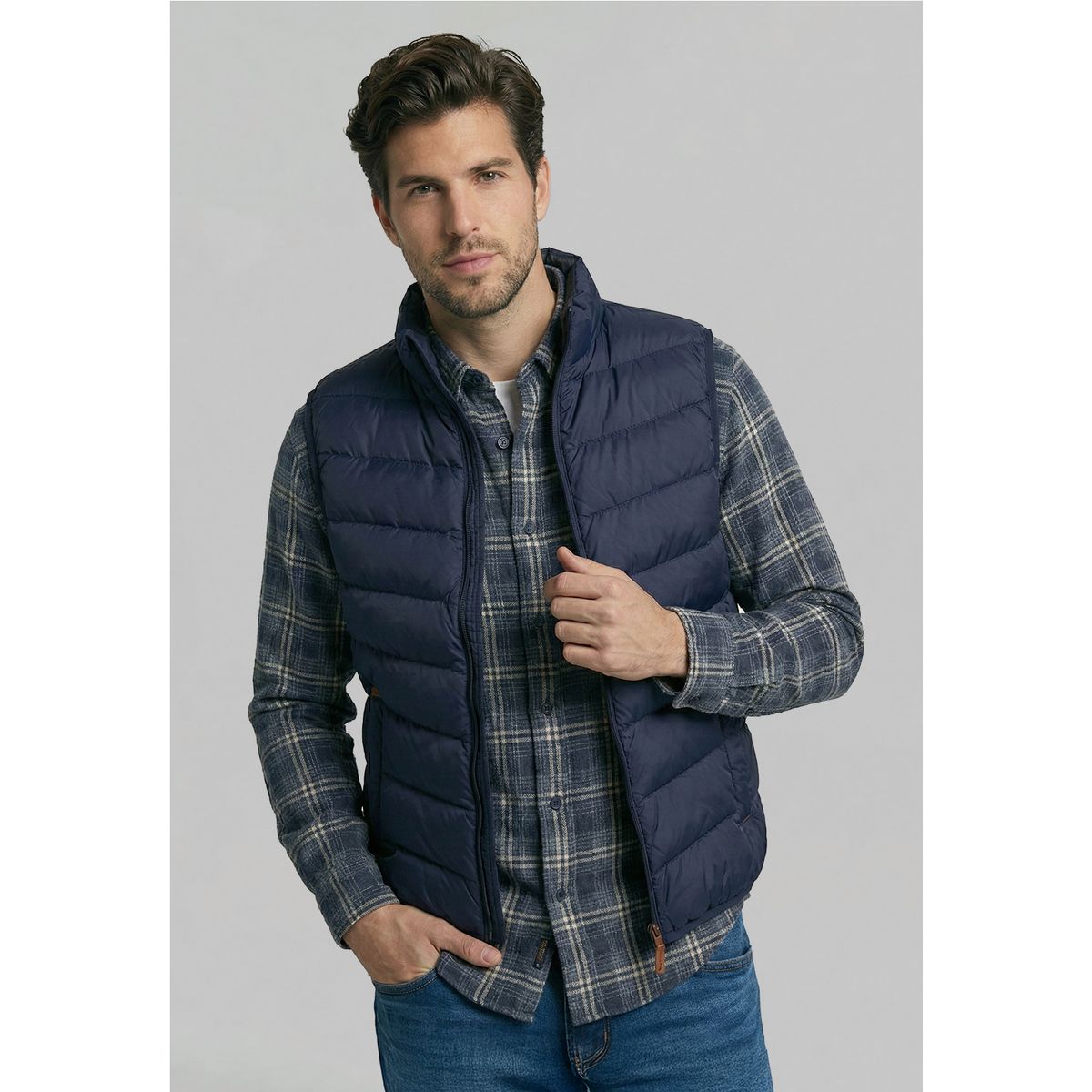 FEROUCH - Vest Daytona Quilted Navy Ferouch