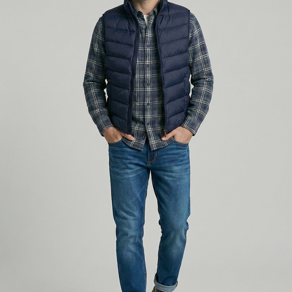 FEROUCH - Vest Daytona Quilted Navy Ferouch