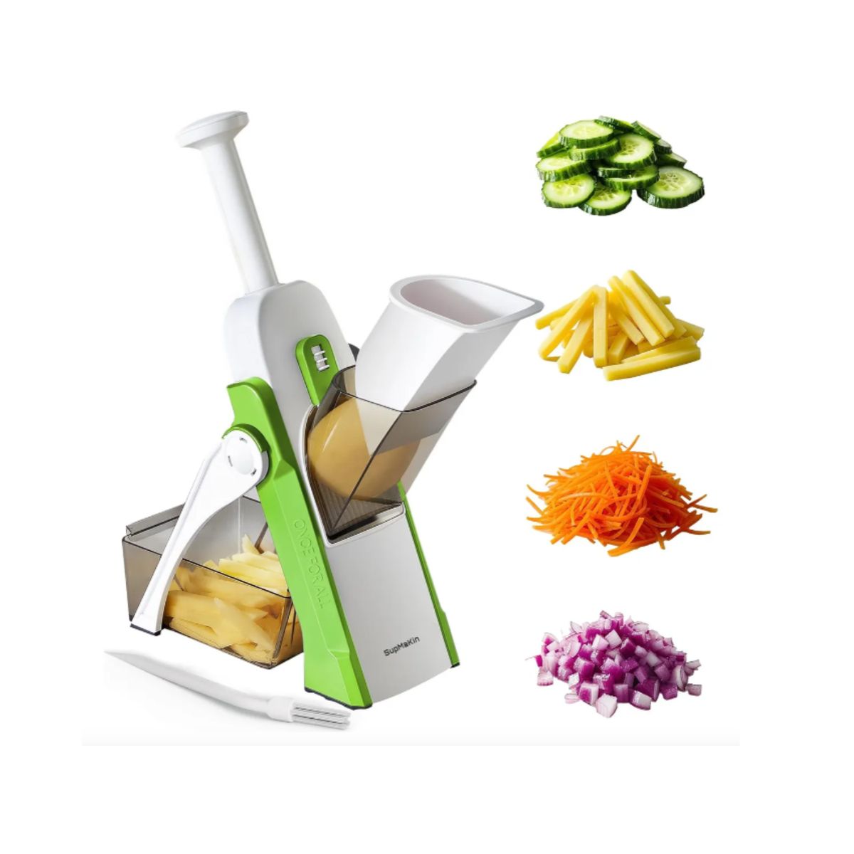 GENERICO - Picador Rebanador Verduras Frutas Rayador Multifuncional