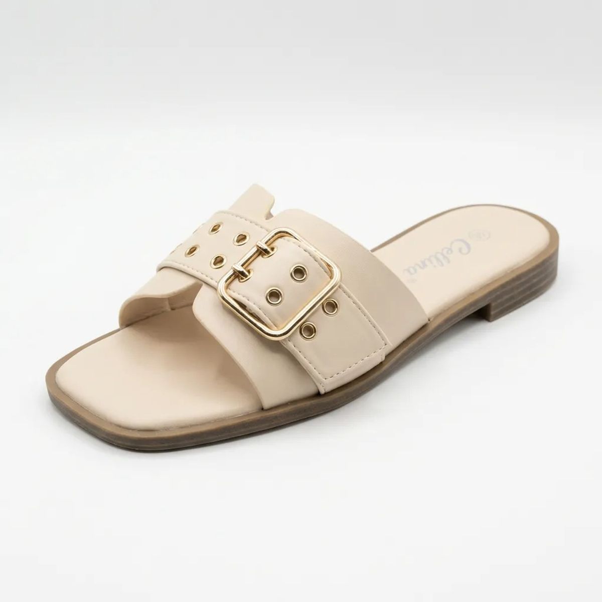 BOVINITA - Sandalia Mujer Verano Beige Playa Liviana Comoda Elegante