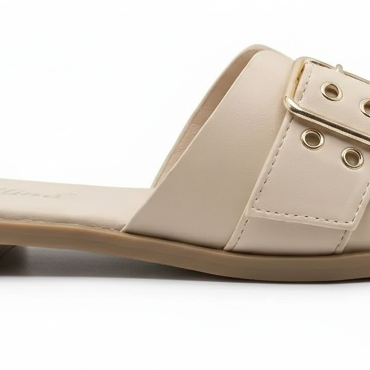 BOVINITA - Sandalia Mujer Verano Beige Playa Liviana Comoda Elegante