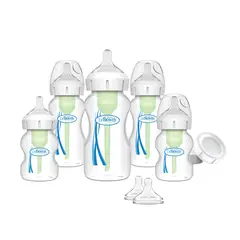 DR BROWN'S - Set Mamaderas Dr Brown´s Anticólicos Boca Ancha Recien Nacido