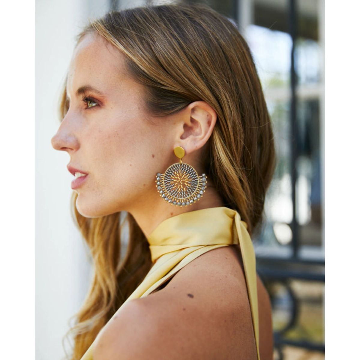 MI PLACARD - Aros Amapola DoradoGris