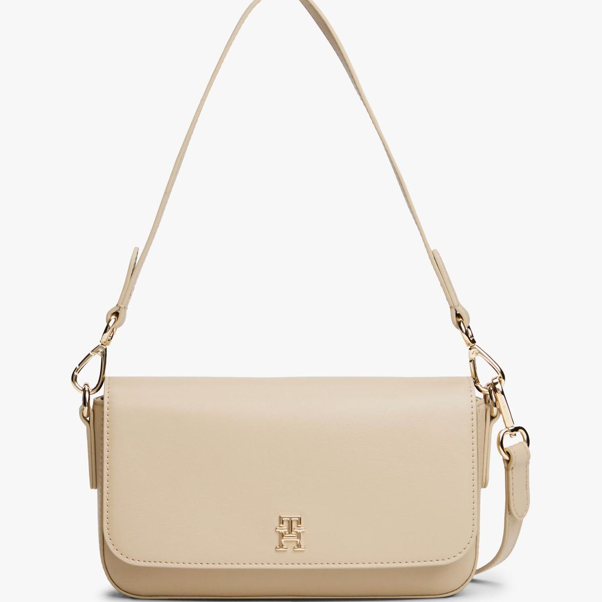 TOMMY HILFIGER - Bandolera Icon Convertible Beige Tommy Hilfiger