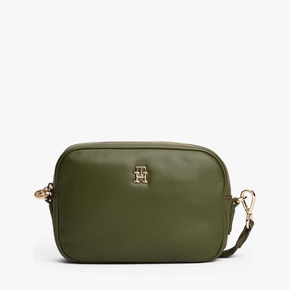 TOMMY HILFIGER - Bandolera Popette Soft Monogram Verde Tommy Hilfiger