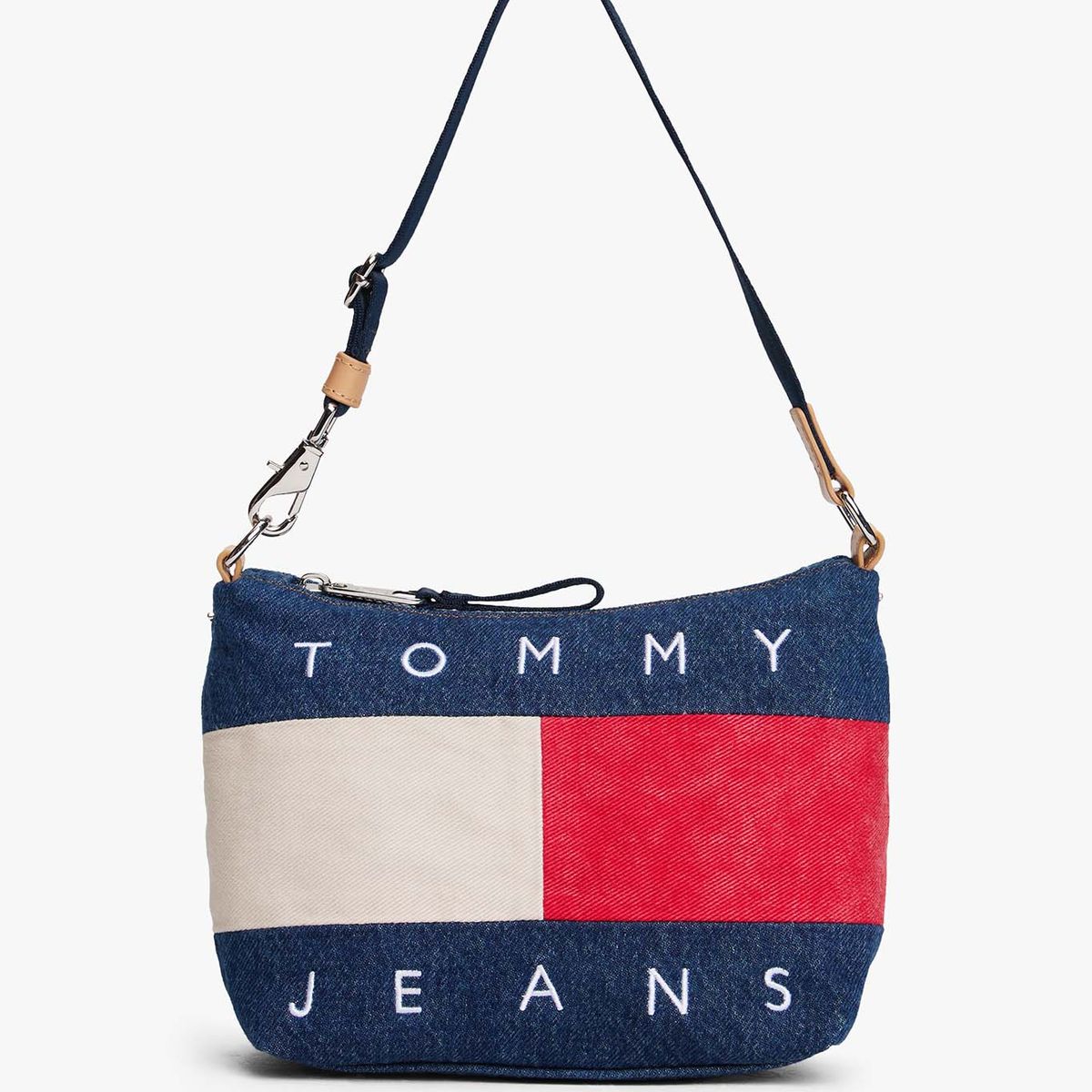 TOMMY HILFIGER - Cartera Archive Denim Con Logo Azul Tommy Jeans