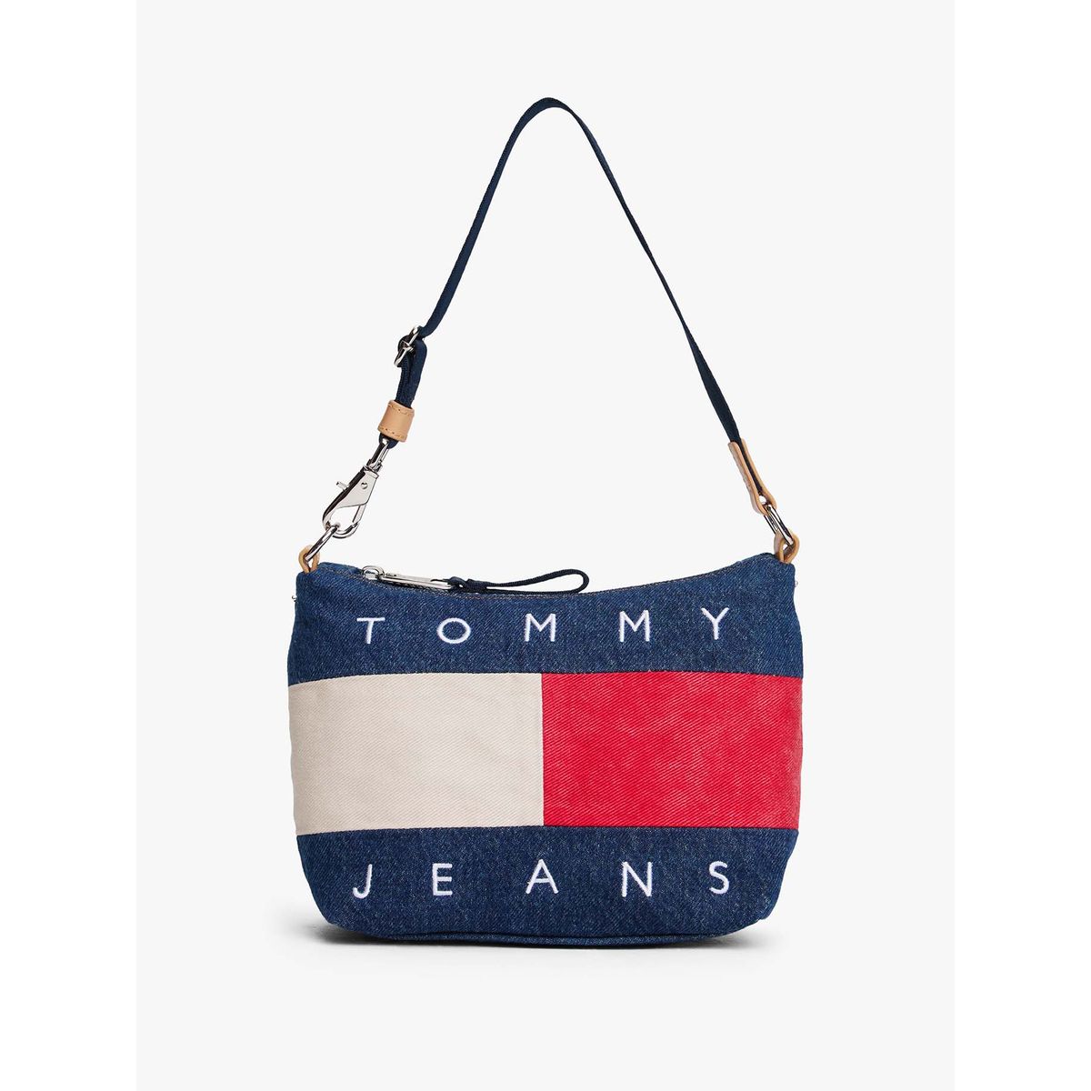 TOMMY HILFIGER - Cartera Archive Denim Con Logo Azul Tommy Jeans