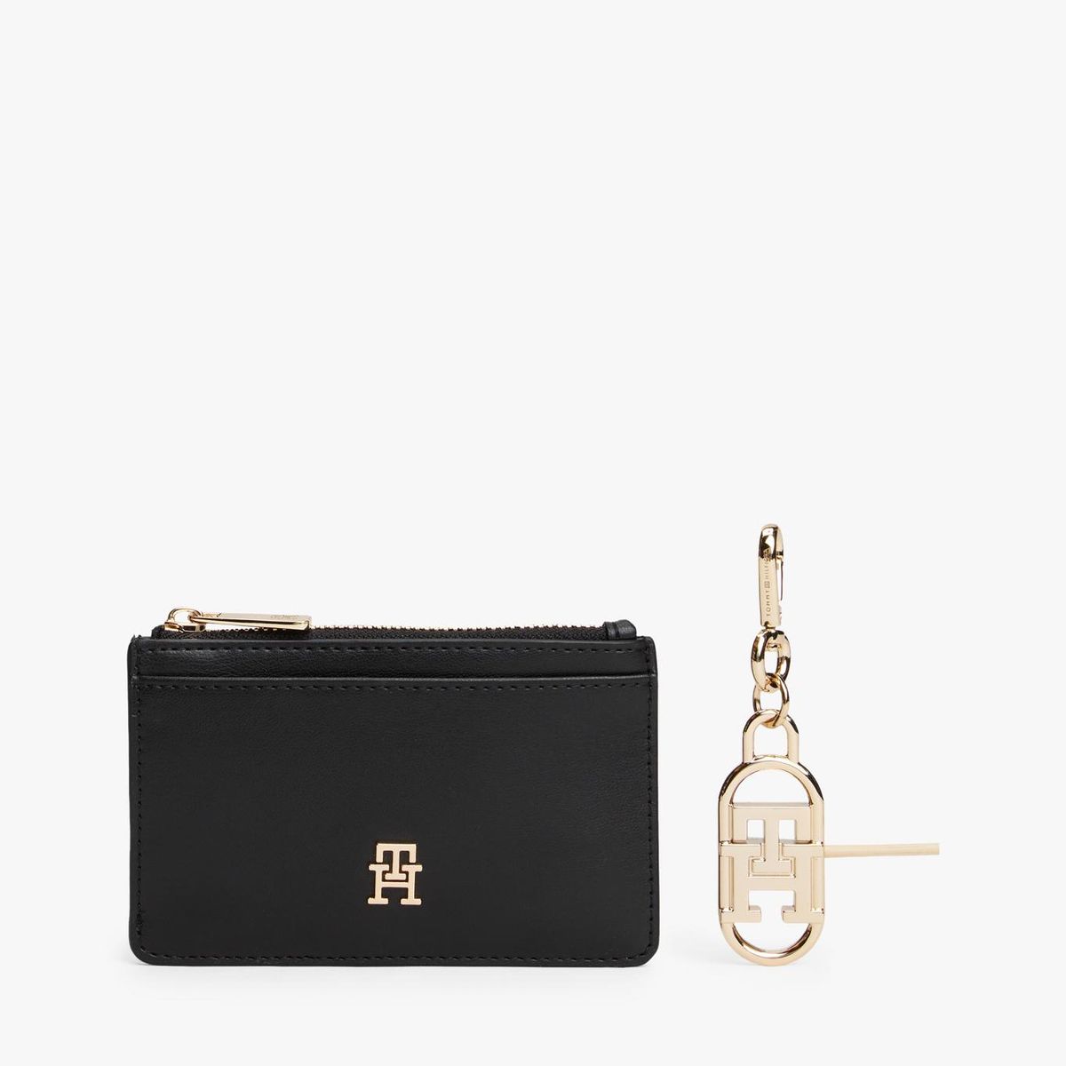 TOMMY HILFIGER - Set De Tarjetero Y Colgante Negro Tommy Hilfiger