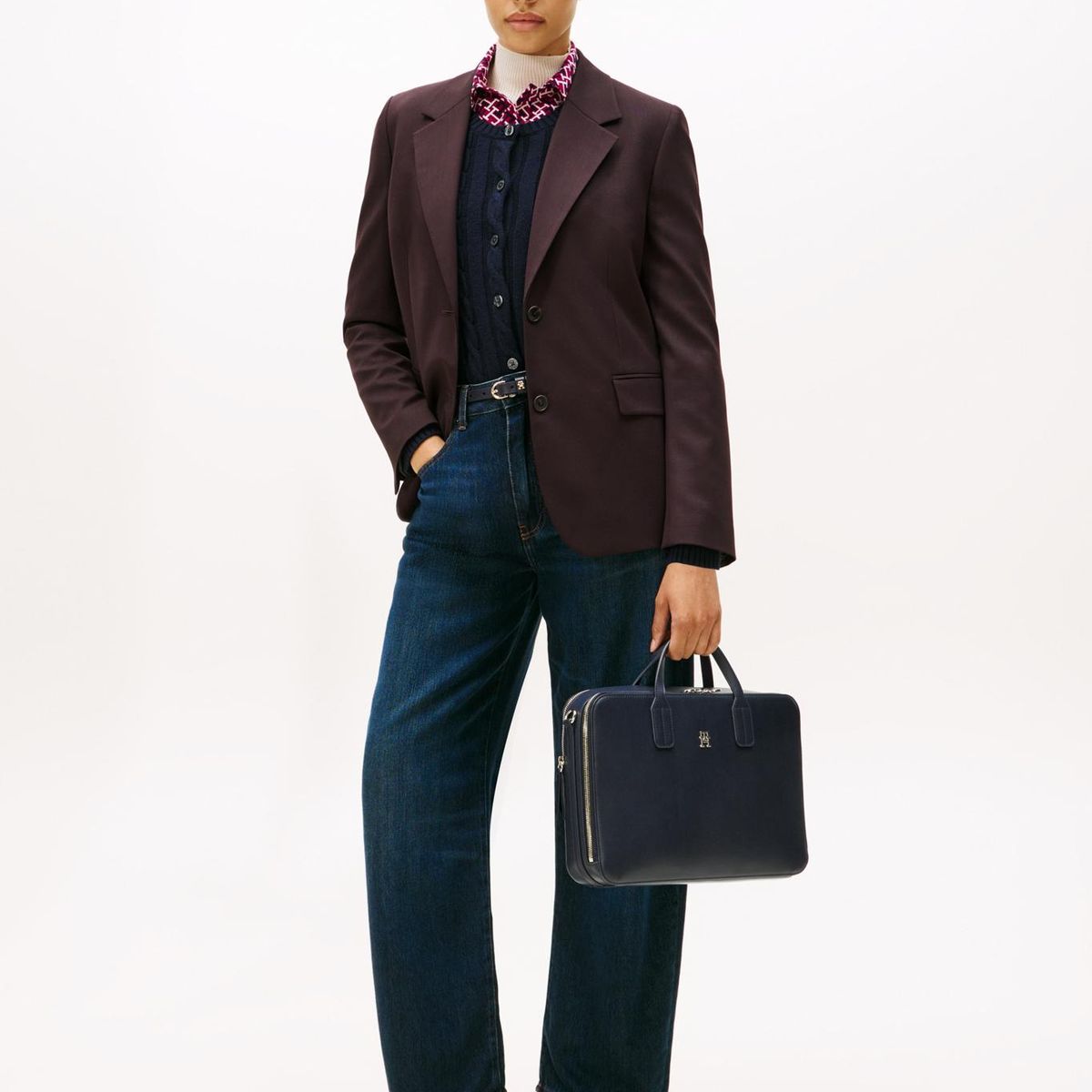 TOMMY HILFIGER - Bolso Para Laptop Icon Azul Tommy Hilfiger