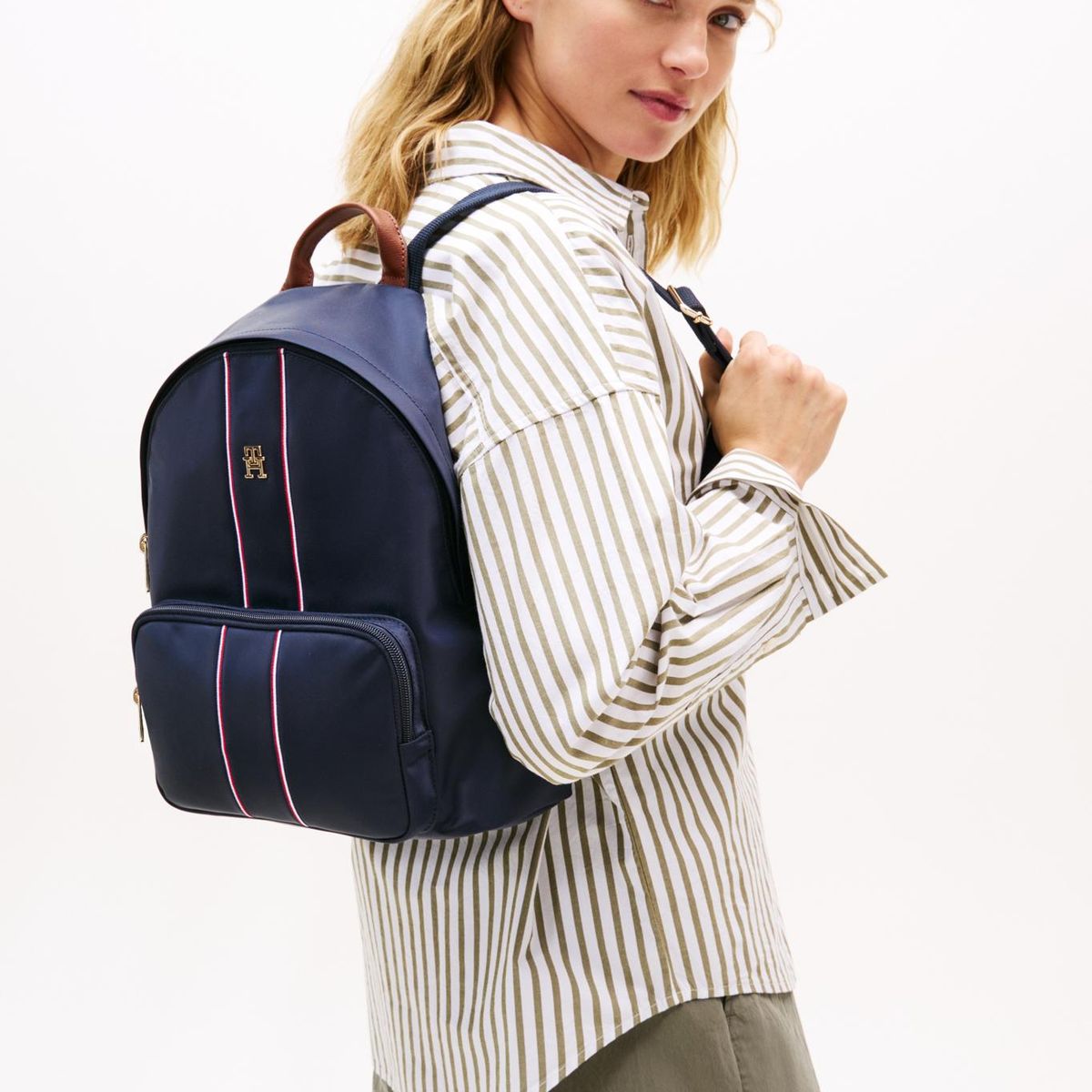 TOMMY HILFIGER - Mochila Corporate Con Logo Azul Tommy Hilfiger