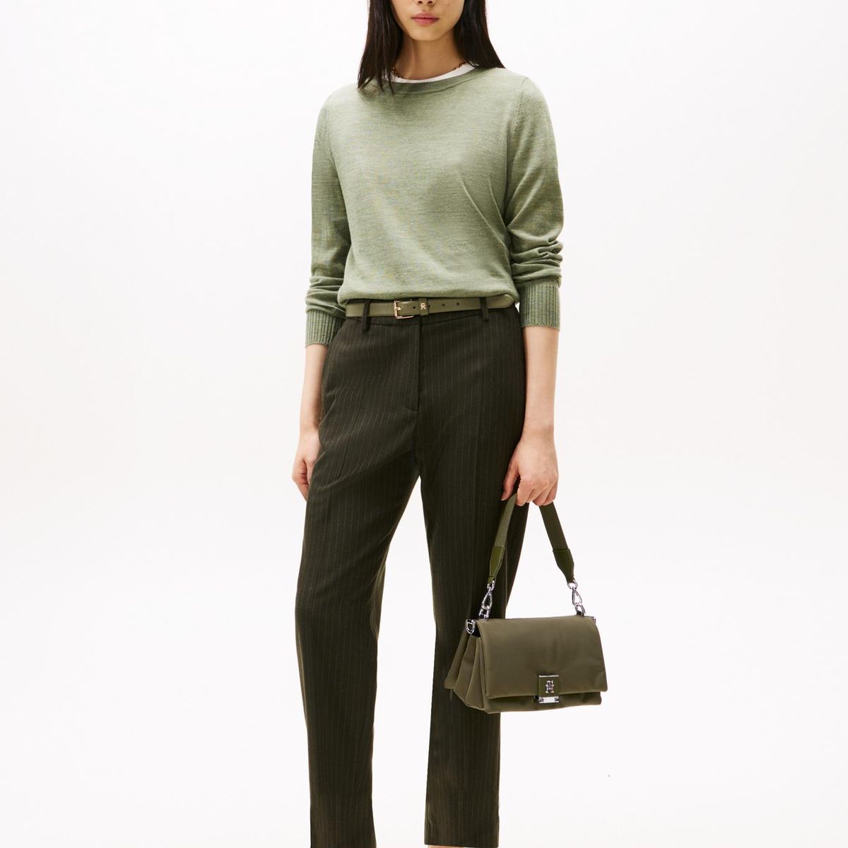 TOMMY HILFIGER - Cartera Bandolera Heritage Verde Tommy Hilfiger