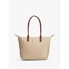 TOMMY HILFIGER - Tote Con Monograma Th Beige