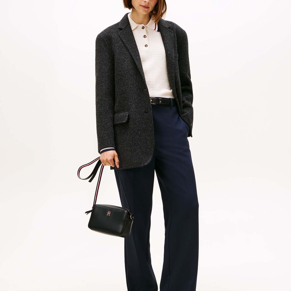 TOMMY HILFIGER - Bandolera Im Latam Logo Negro Tommy Hilfiger