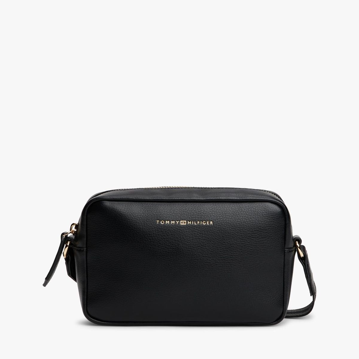 TOMMY HILFIGER - Bandolera Tonal Con Logo Negro Tommy Hilfiger