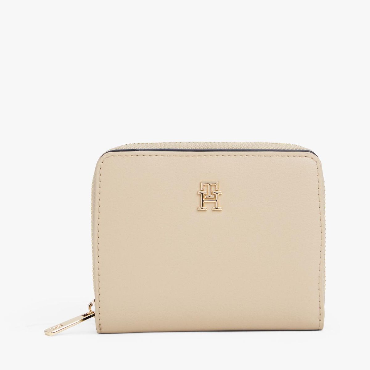 TOMMY HILFIGER - Billetera De Solapa Monogram Beige Tommy Hilfiger