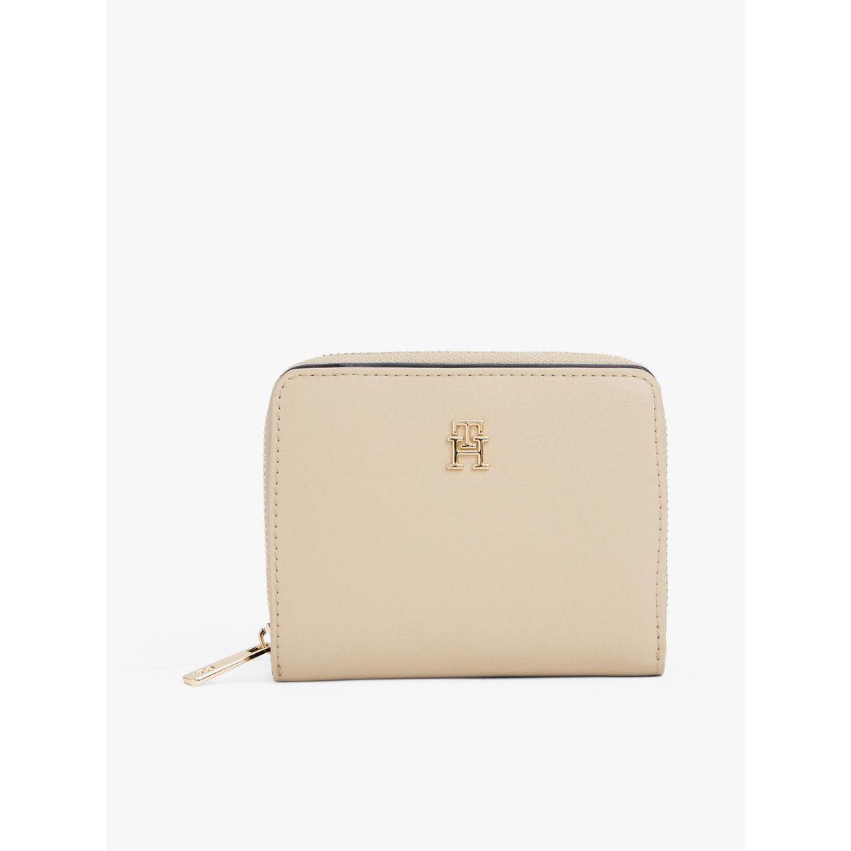 TOMMY HILFIGER - Billetera De Solapa Monogram Beige Tommy Hilfiger