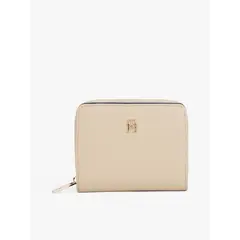 TOMMY HILFIGER - Billetera De Solapa Monogram Beige