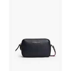 TOMMY HILFIGER - Bandolera Tonal Con Logo Azul