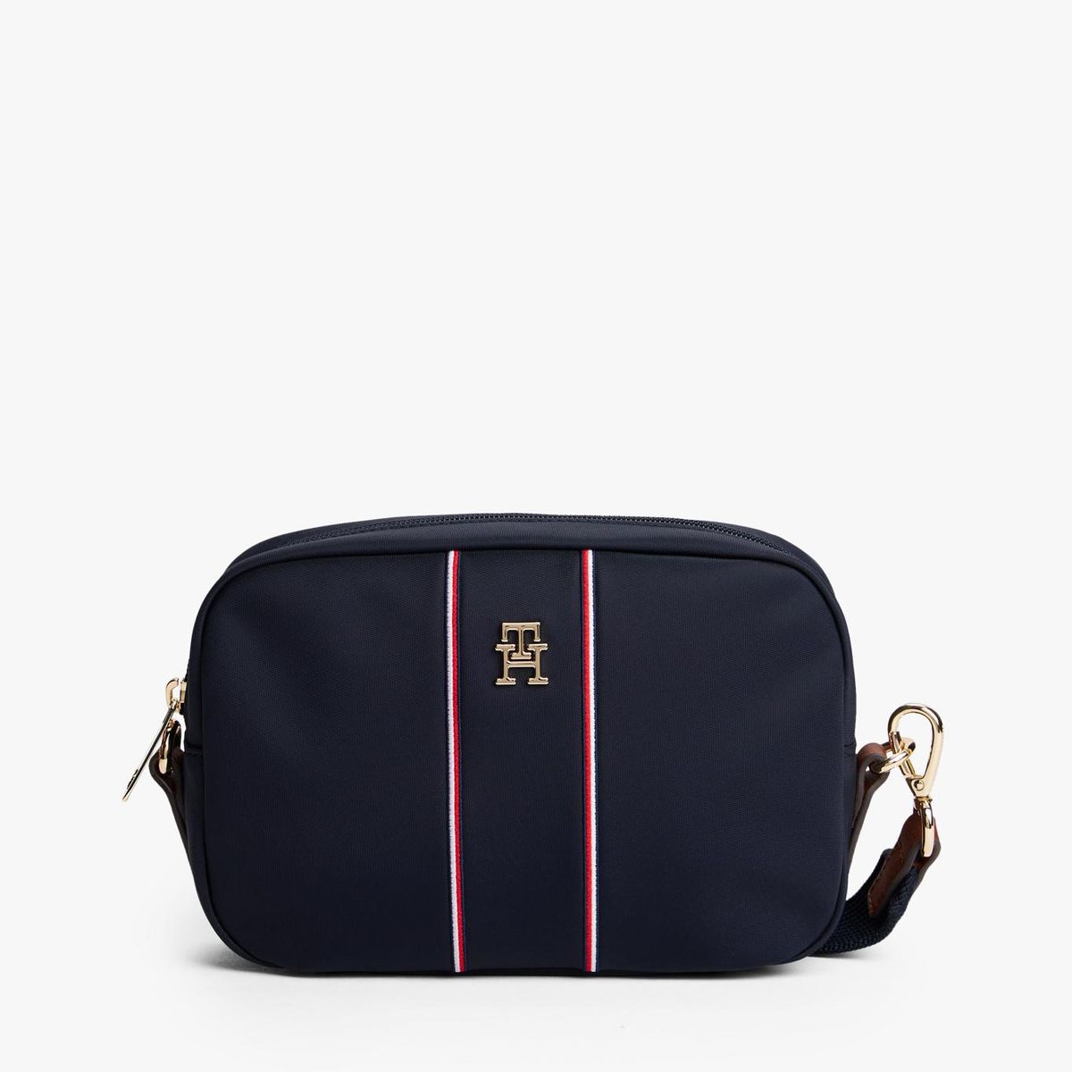 TOMMY HILFIGER - Cartera Popette Con Logo Azul Tommy Hilfiger