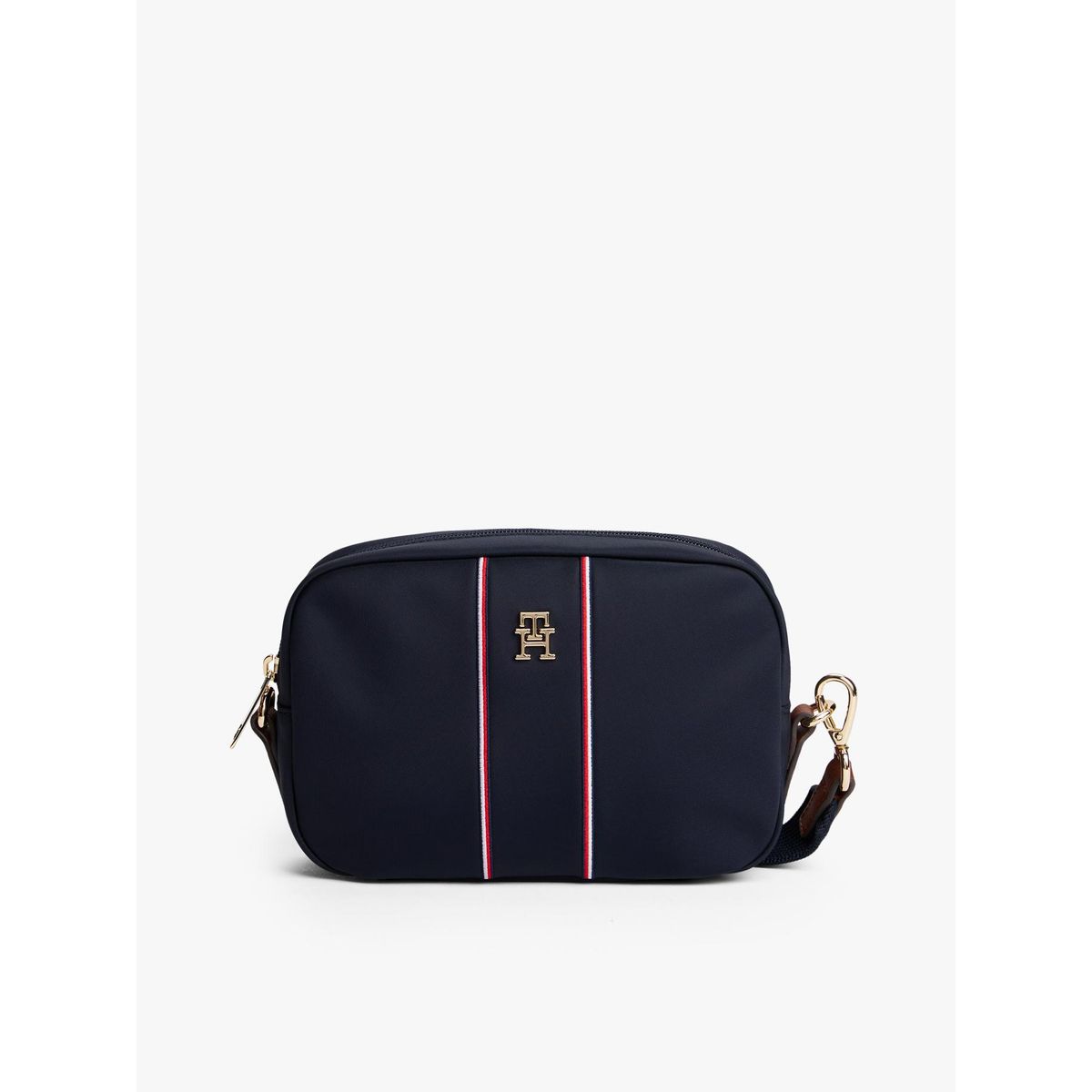 TOMMY HILFIGER - Cartera Popette Con Logo Azul Tommy Hilfiger