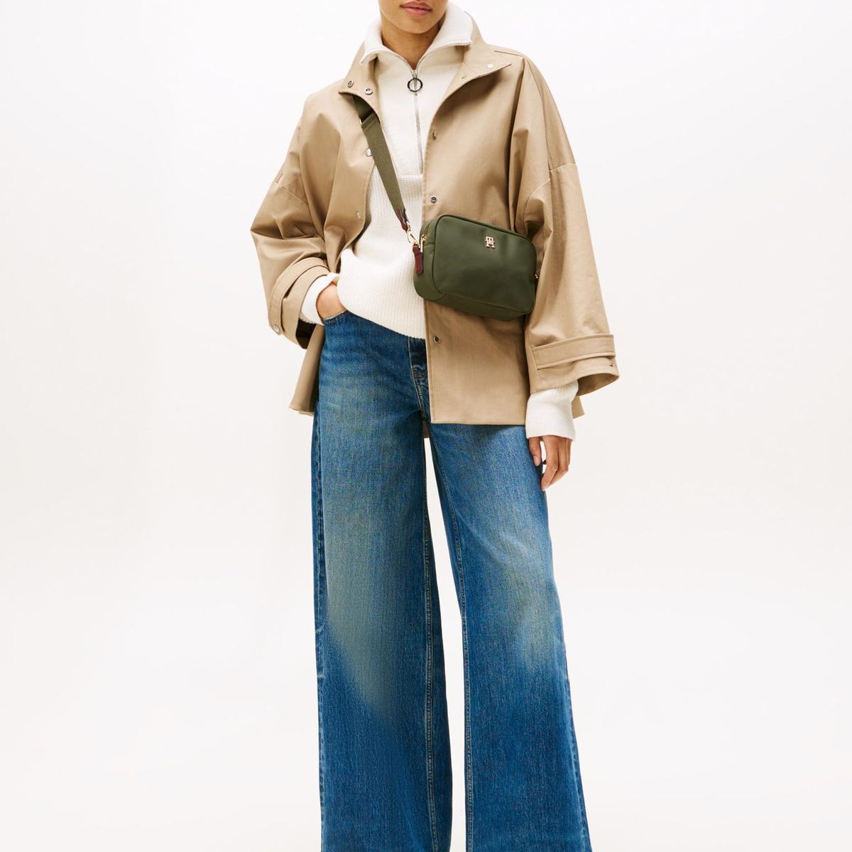 TOMMY HILFIGER - Cartera Bandolera Popette Verde Tommy Hilfiger