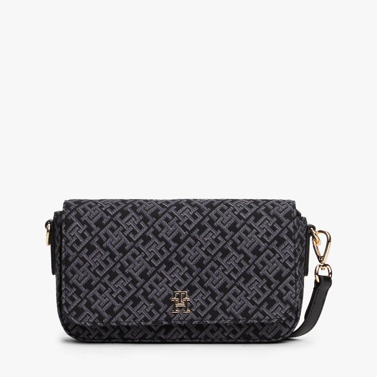 TOMMY HILFIGER - Cartera Icon De Jacquard Negro Tommy Hilfiger