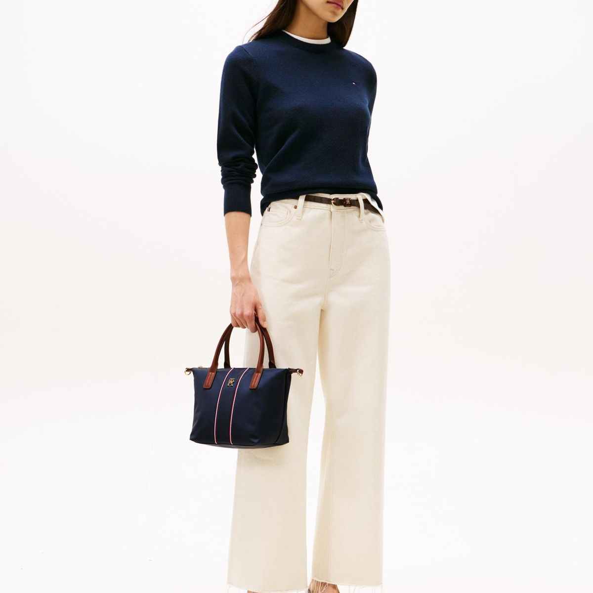TOMMY HILFIGER - Tote Corporate Th Monogram Azul Tommy Hilfiger
