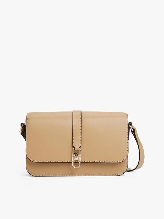 Bandolera Con Solapa Monogram Beige Beige TALLA UNICA
