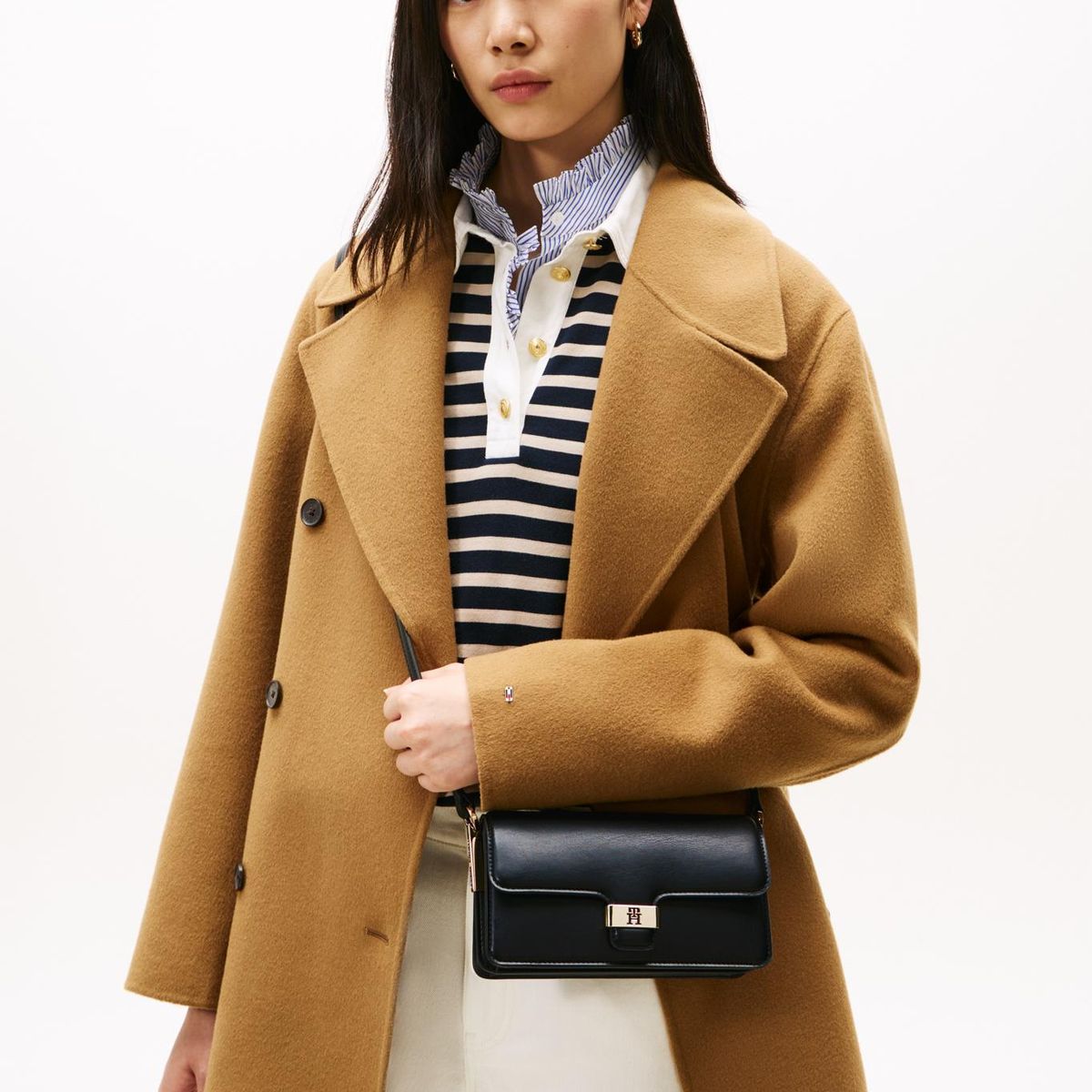 TOMMY HILFIGER - Cartera Crossover Heritage Negro Tommy Hilfiger