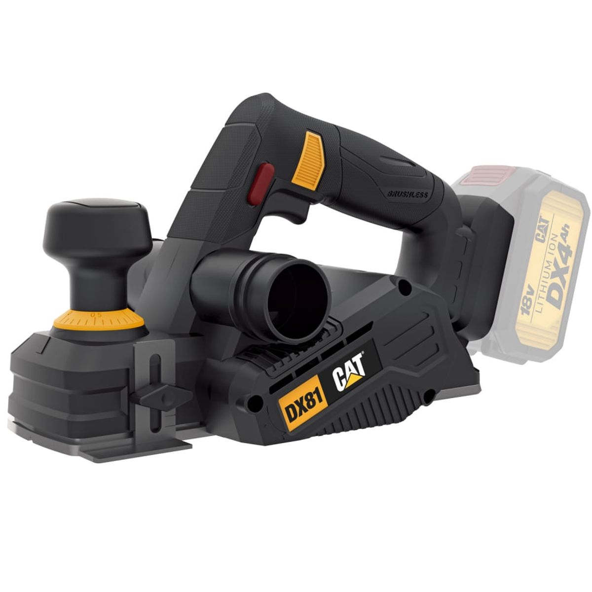 CAT - Cepillo Inalámbrico Cat Dx81b 18v Sin Batería Ni Cargador
