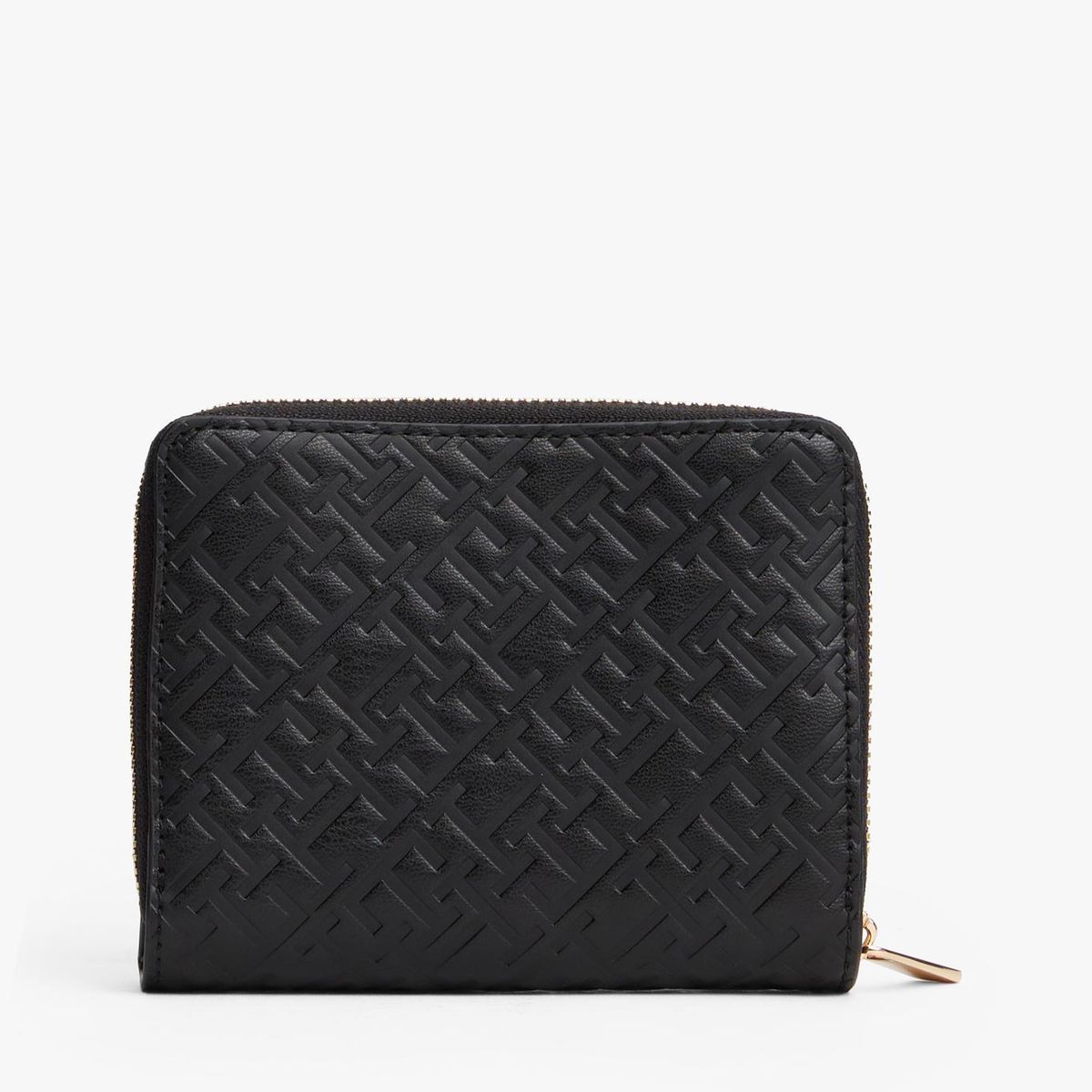 TOMMY HILFIGER - Billetera Con Cierre Monogram Negro Tommy Hilfiger