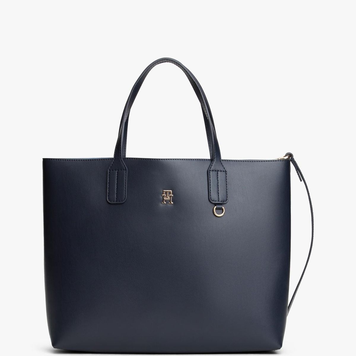 TOMMY HILFIGER - Cartera Satchel Icon Azul Tommy Hilfiger