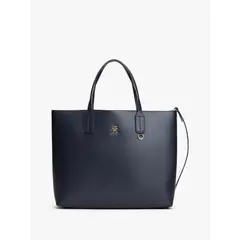 TOMMY HILFIGER - Cartera Satchel Icon Azul