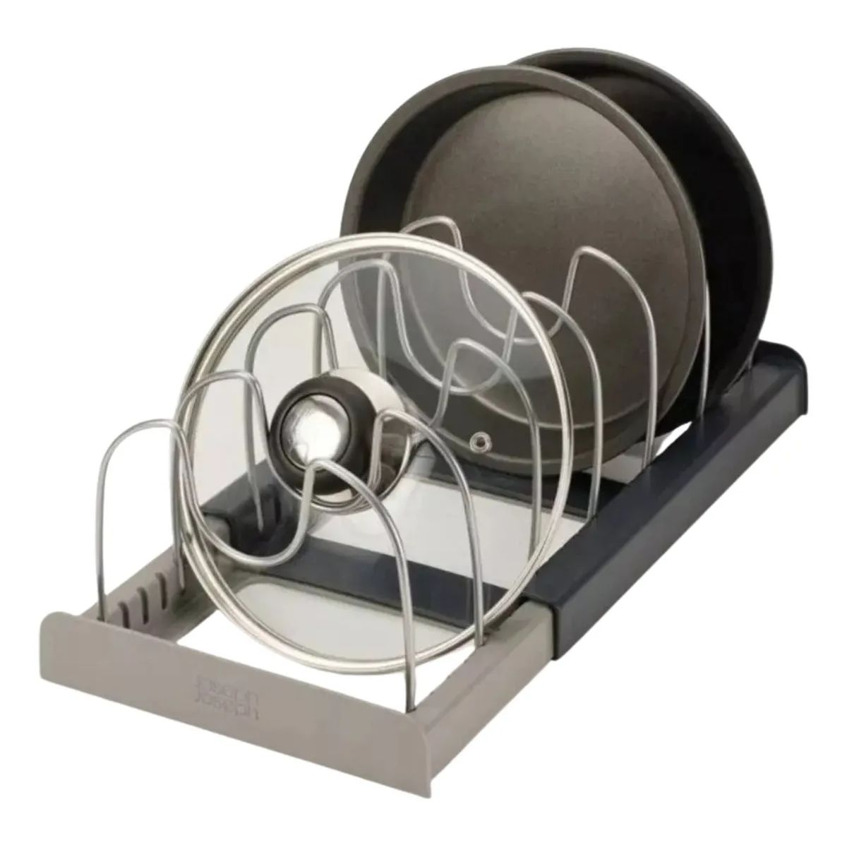 GENERICO - Rack Organizador Tapas Ollas Expandible 7 Divisores Ajustable