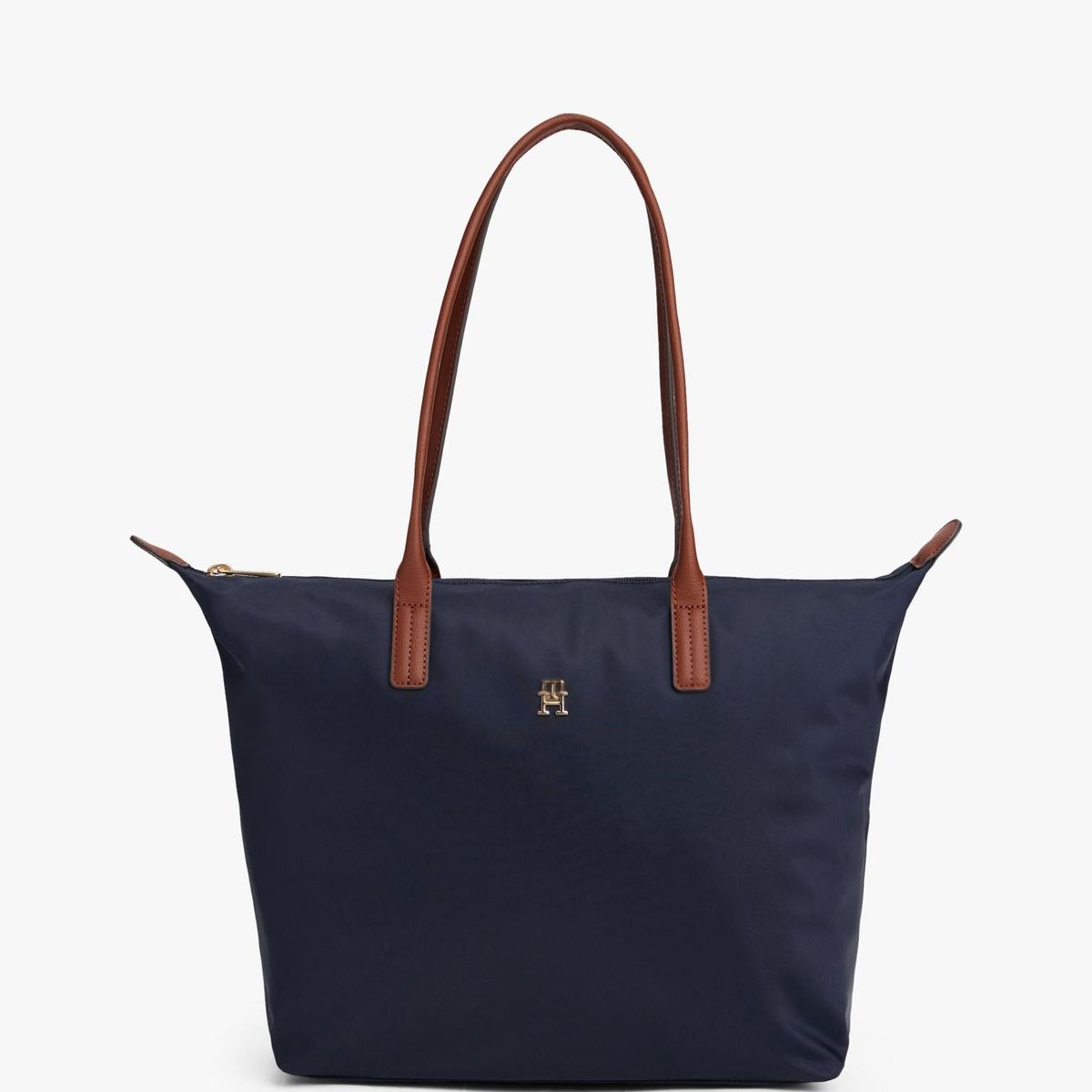 TOMMY HILFIGER - Tote Con Monograma Th Azul Tommy Hilfiger