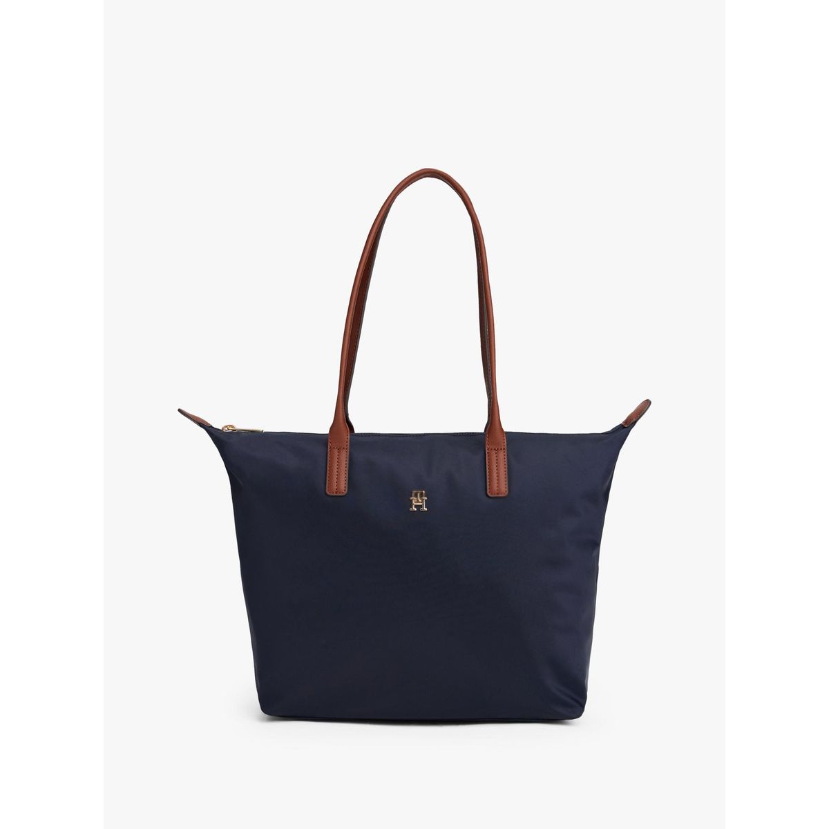 TOMMY HILFIGER - Tote Con Monograma Th Azul Tommy Hilfiger