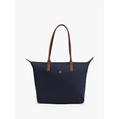 TOMMY HILFIGER - Tote Con Monograma Th Azul