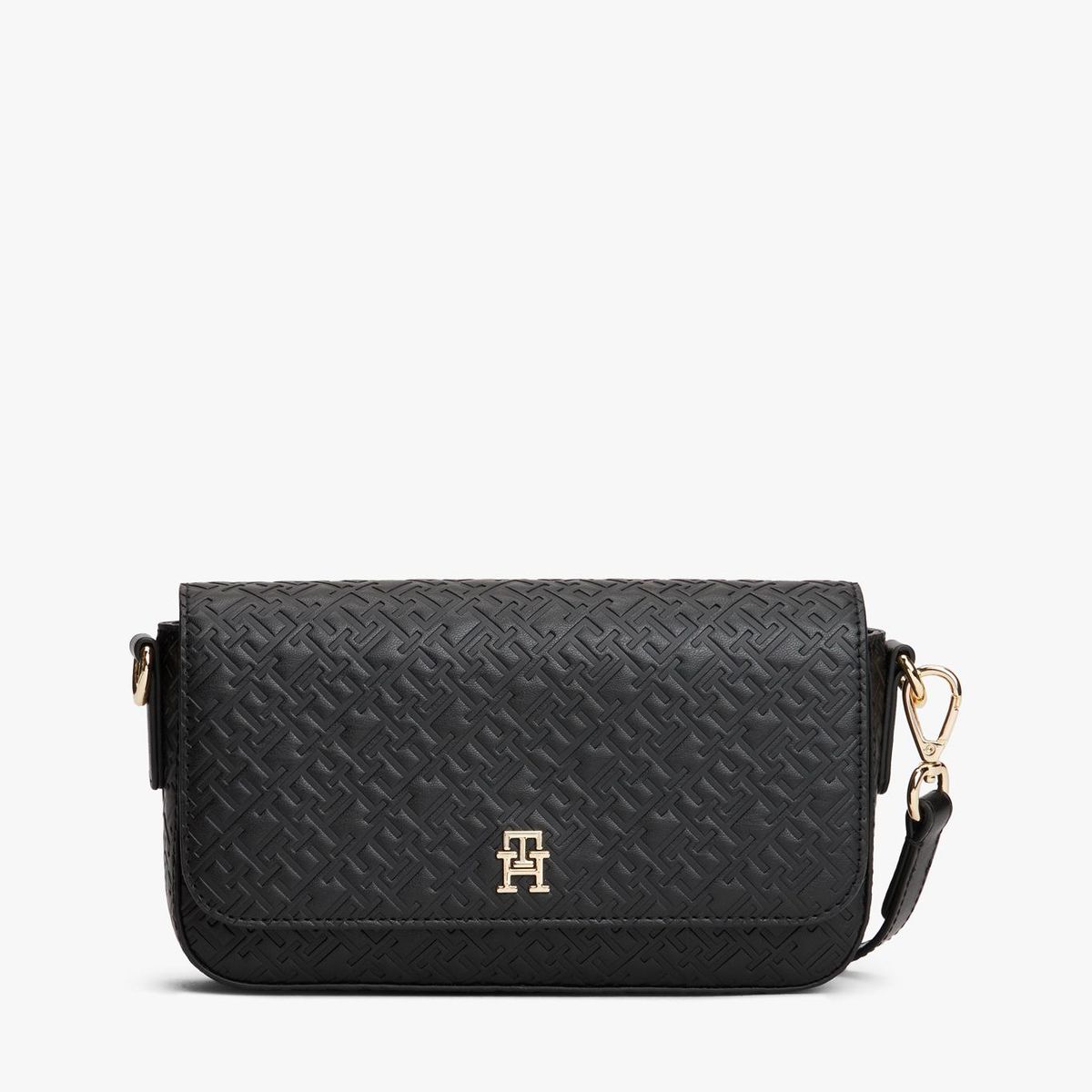 TOMMY HILFIGER - Cartera Icon Monogram Negro Tommy Hilfiger